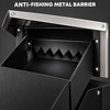 Through-Wall Locking Drop Box with Adjustable 6.63-11.7 Inch Chute, Heavy