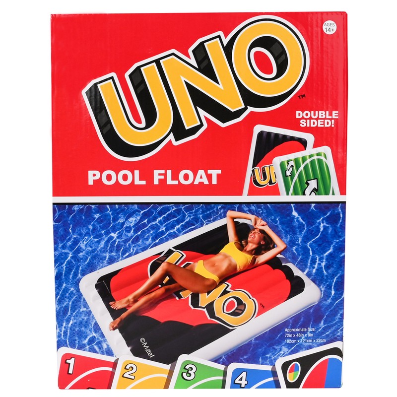 Uno™ Pool Float – Giant Inflatable Reverse Card, Floatie for
