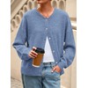 PRETTYGARDEN Fall Long Sleeve Cardigans for Women Trendy 2025 Lightweight