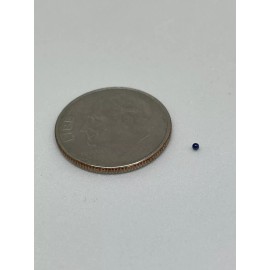 Unbranded Blue Synthetic Sapphire Ball 1mm, Sphere, Corundum