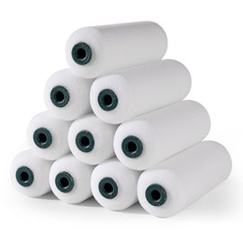 Foam Paint Roller Covers, Paint Roller 4 Inch, 10 Pack, Small Paint Roller, Mini Rollers for Painting, Foam Paint Roller Refills for Smooth Finishes on Walls, Cabinets, Doors