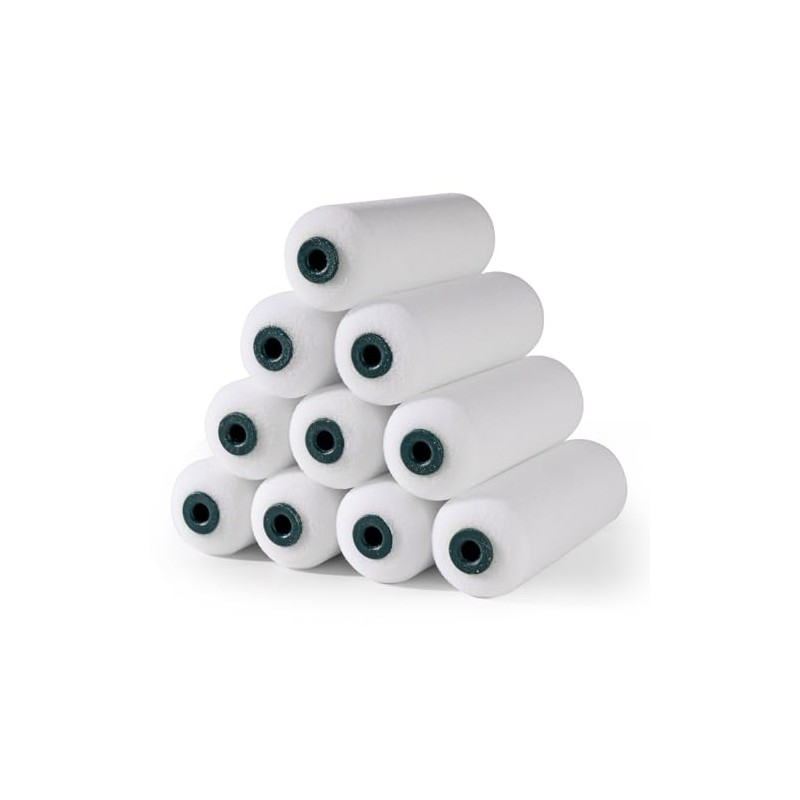 Foam Paint Roller Covers, Paint Roller 4 Inch, 10 Pack,