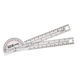 Goniometer, 180 deg. Plastic, 6 in