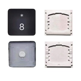Replacement Individual Number 8 Key Cap and Hinges are Applicable for MacBook Pro 13/16inch Model A1989 A1990 and for MacBook Air Model A1932 Keyboard to Replace The 8 Keycap and Hinge