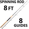 PECHE Spinning Rod Fishing Pole Carbon Fiber Portable Medium Fast