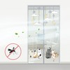 Magnetic Front Door Mosquito Net Screen & Frame Repair Kit Fine Mesh 2ea