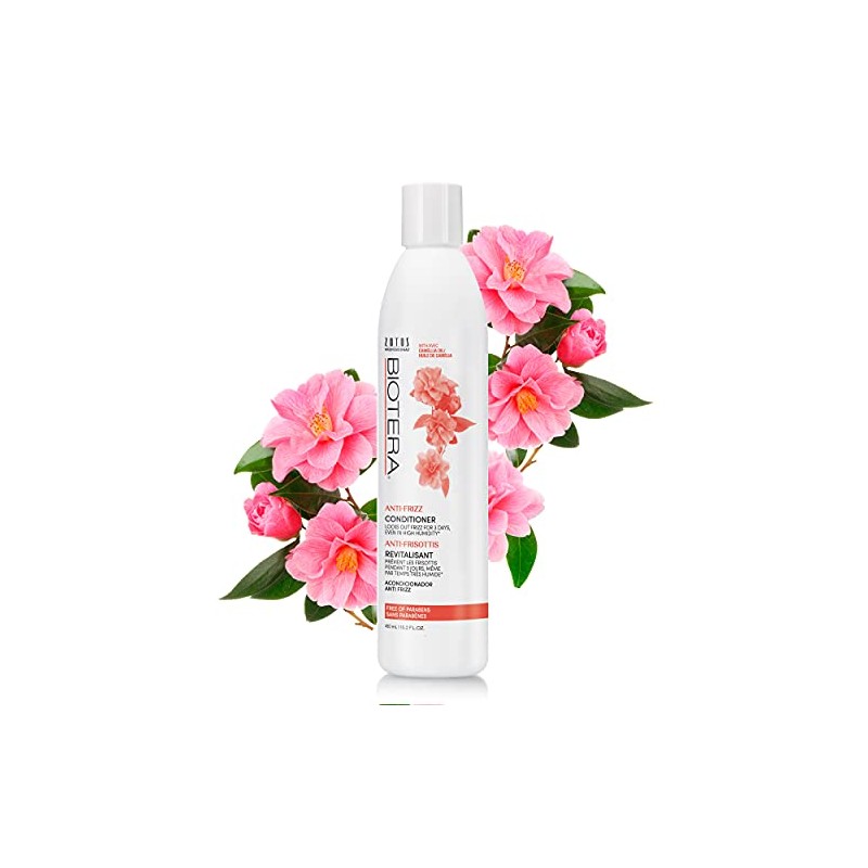 Biotera Anti-Frizz Intense Smoothing Conditioner, with Camellia Oil, Paraben-Free, 15.2-Ounce