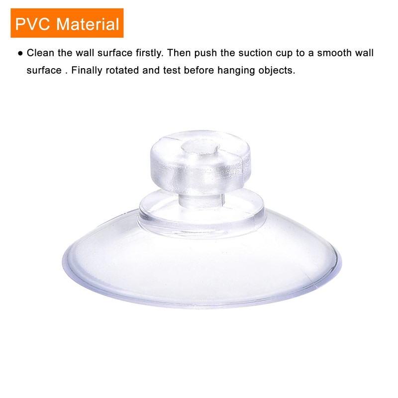MECCANIXITY Suction Cup without Hooks 18mm Dia. Wall Hanger for