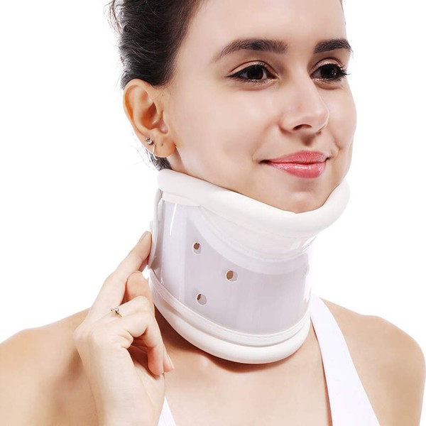 TANDCF Cervical Neck Brace Collar with Chin Support for Stiff Relief Cervical Collar Correct Neck Support Pain Bone Care Health(Size S)