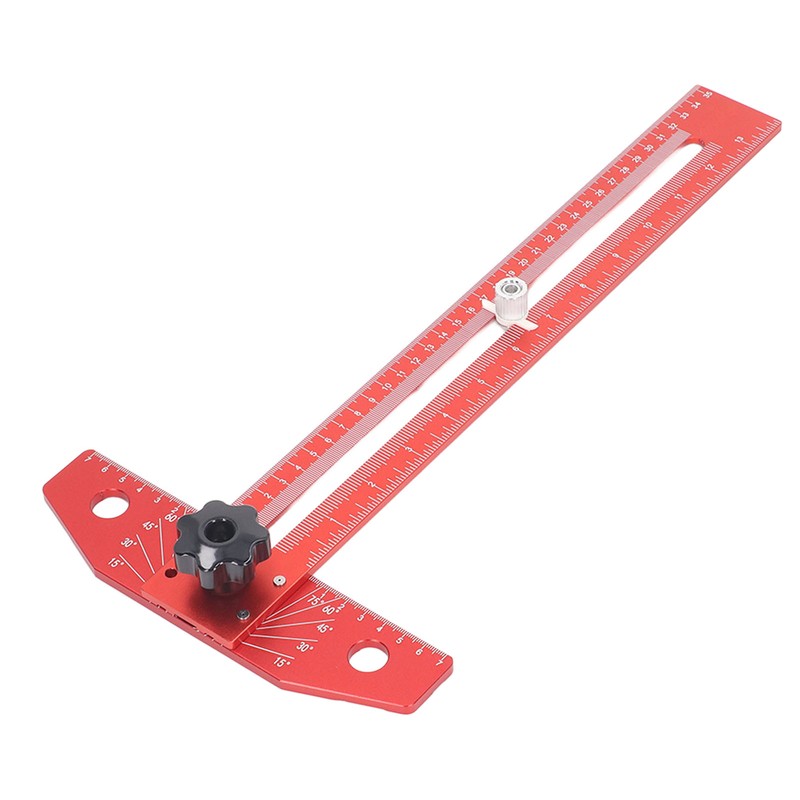 T Square Ruler Protractor for Crafting Aluminum Alloy Woodworking Scriber