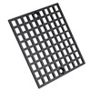 4" Matte Black Shower Drain Cover, 304 Stainless Steel Square