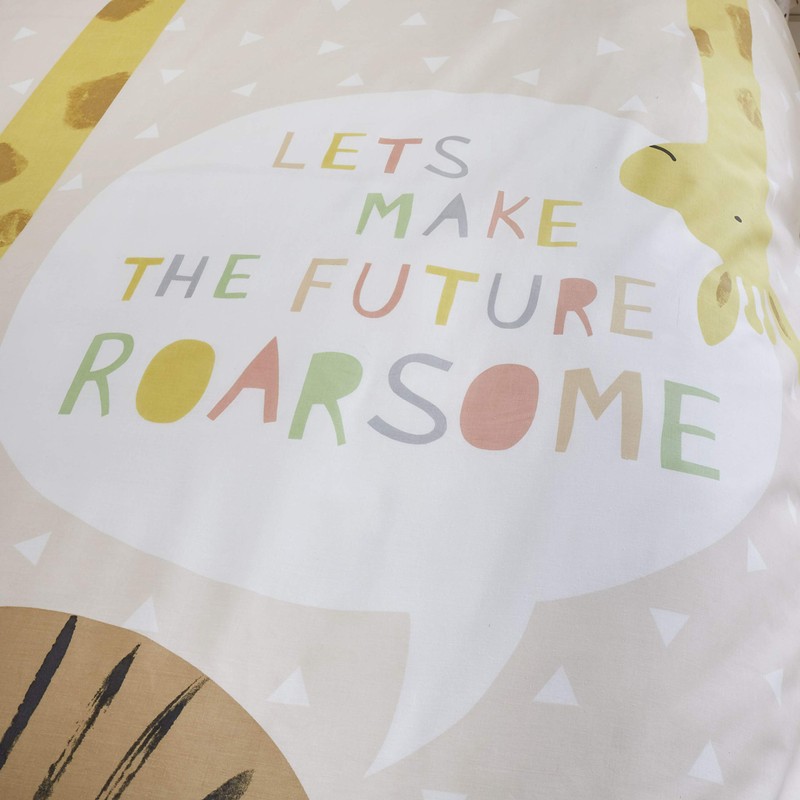 Catherine Lansfield Roarsome Animals Reversible Junior Duvet Cover Set with
