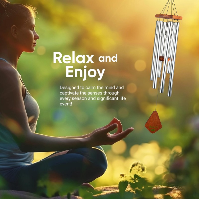 Nature’s Melody Premiere Grande Tunes Wind Chimes – Outdoor Windchime