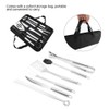 9Pcs/Set Stainless Steel BBQ Tools Set Barbecue Utensils Accessories Kit