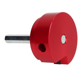 PVC Fitting Saver with 2-Inch Head Aluminum, PVC Pipe Reamer with 0.315 in Hex Shaft, PVC Socket Saver for Water Lines, Drain Lines, Vent Lines, Durable and Reliable (Red)
