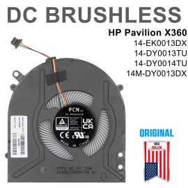 Unbranded OEM Brushless N09477-001 CPU Cooling Fan For HP Pavilion X360 2-IN-1 14-EK0013DX