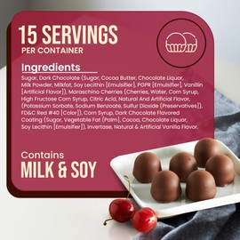 Queen Anne Dark Chocolate Covered Cordial Cherries | 19.8 oz | 30 Piece Gift Box | Whole Maraschino Cherry Creamy Filled Liquid Center | Holiday Party Chocolate Candy