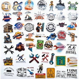 Funny Mechanic Decal Tool Box Stickers Cool Wrench Repairman Graphics Humor Welding Helmet Decals