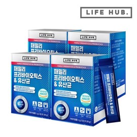 패밀리 프리바이오틱스 유산균 4세트 (2g x 120포) 4개월분 Family Prebiotics Probiotics 4 Set (2g x 120 Pouches) 4-Month Supply