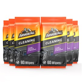 Armor All Interior Car Cleaning Wipes by Armor All, Car Wipes for Dirt and Dust, 60 Count Each, 6 Pack