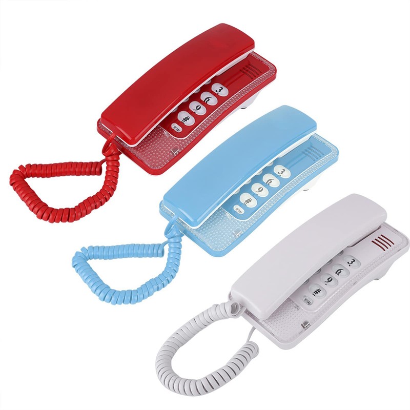 Corded Landline Telephone, Landline Phone with Flash Last Number Repeat