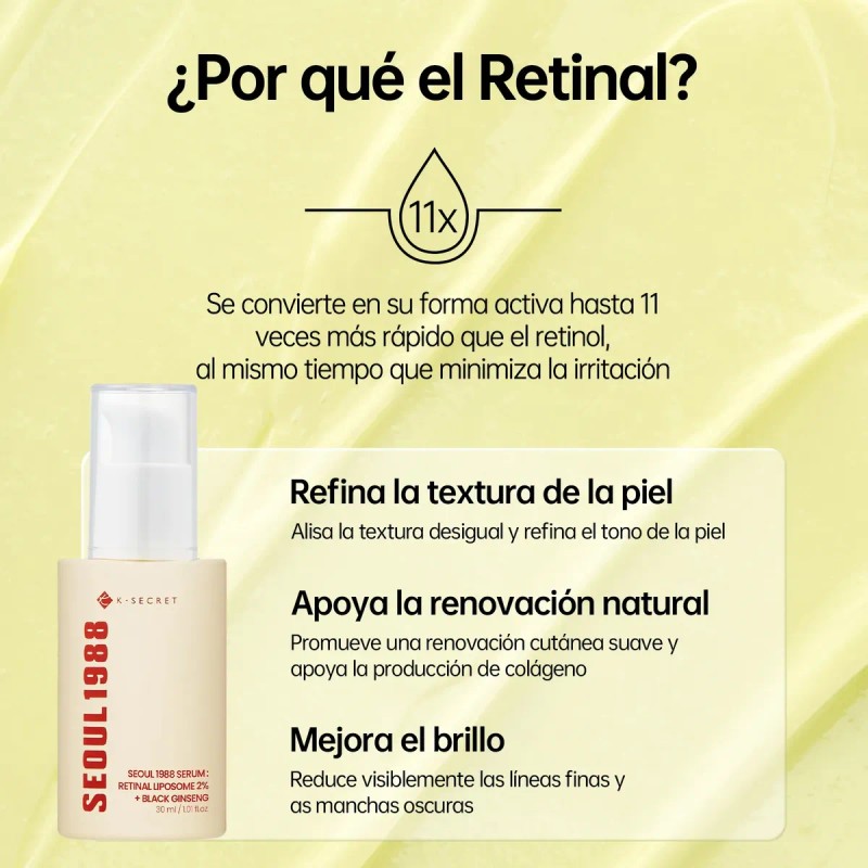 Ksecret Seul 1988 Sérum Antiarrugas Iluminador Retinal 30ml