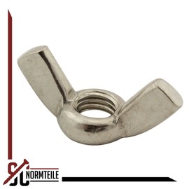 Wing Nuts (American Shape/Edged Wings) – M8 – Pack of 10 – Similar to DIN 315 – Stainless Steel A2 (V2A) – SC315 SC-Normteile