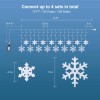 Brightown 13FT Snowflake String Lights 192 LED 12 Modes Timer
