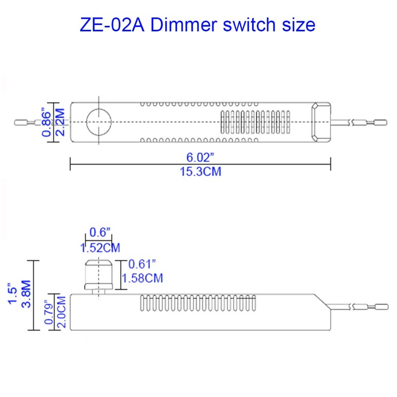 Akahttbn Zing Ear ZE-02A Floor Lamp Dimmer Switch 500W 120VAC