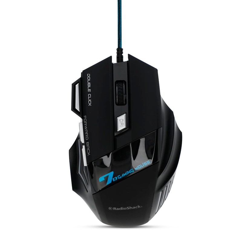 RadioShack Mouse Gamer Ergonómico Luces LED Luces LED Negro