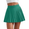 CRZ YOGA Womens Mini Pleated Athletic Tennis Skirts High Waisted