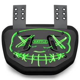 Battle Sports Novelty Football Back Plate- Lower Backplate - Rear Lower Back Protector Hard Outer Shell & Contoured Foam for Youth, Kids and Adults