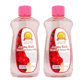 Aromarich Rose Body Essence Oil Rose, 465ml, 2 pieces / 아로마리치 로즈 바디에센스 오일 로즈, 465ml, 2개