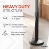 Lukso LUK40SDB Black 40" ADA Compliant Stanchion with Dual 10'