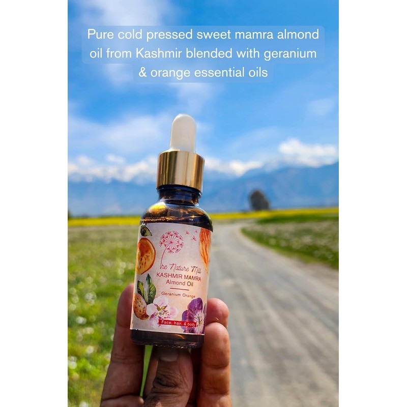 Generic Mamra Almond Oil With Geranium Orange Essential Oils. cold
