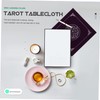Mikinona Tablecloth for Tarot Cards Non Slip Divination Cloth Eight