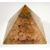 Pair 2.8" Rose Quartz Orgonite Orgone Pyramids Positive Energy Reiki