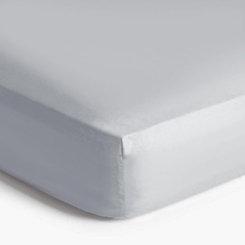 Imperial Rooms Brushed Microfibre Fitted Sheet 25 CM Easy Care Soft Bed Sheets Fade Resistant (Silver, Single)