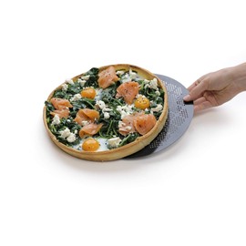 Original Kaiser Inspiration Tart Tin with Lifting Base 28 cm, Perforated Quiche Tin, Pizza Mould, Non-Stick Coating, Squeezable Base