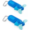 O2COOL Carabiner Portable Pocket Size Battery Powered Cooling Misting Fan