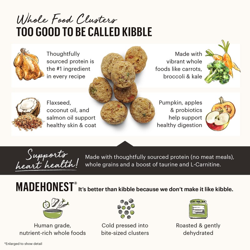 The Honest Kitchen Whole Food Clusters Whole Grain Beef &