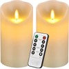 antizer Flameless Candles 6" Set of 2 Ivory Dripless Real