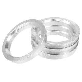 X AUTOHAUX 4 x Hub Centring Rings 70.1 mm Aluminium Alloy Silver