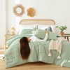 ROSGONIA Sage Green Twin/Twin XL Comforter Set for College Girls