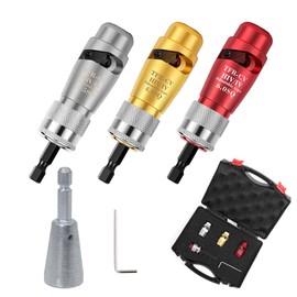 COCICA Electric Wire Stripper and Twister for Drill,Fast Stripping and Twisting Tool,Portable Professional Electrician Tool Set for Power Drill Cable Quick Stripping and Connector(1 Set+Wire Twister)