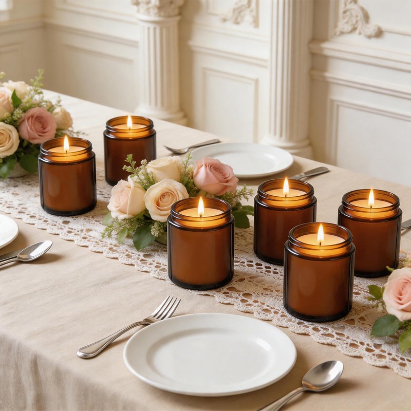 Trxvxo 24 PCS 6oz Bulk Mini Scented Soy Candles Gift