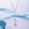 925 Sterling Silver Cross Necklace for Women Pearl Necklace Cross