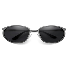 RCXKOOM Matrix Neo Trinity Sunglasses for Men Women Metal Wire Frame Polarized Driving Fishing Outdoor Sun Glasses UV400 Protection