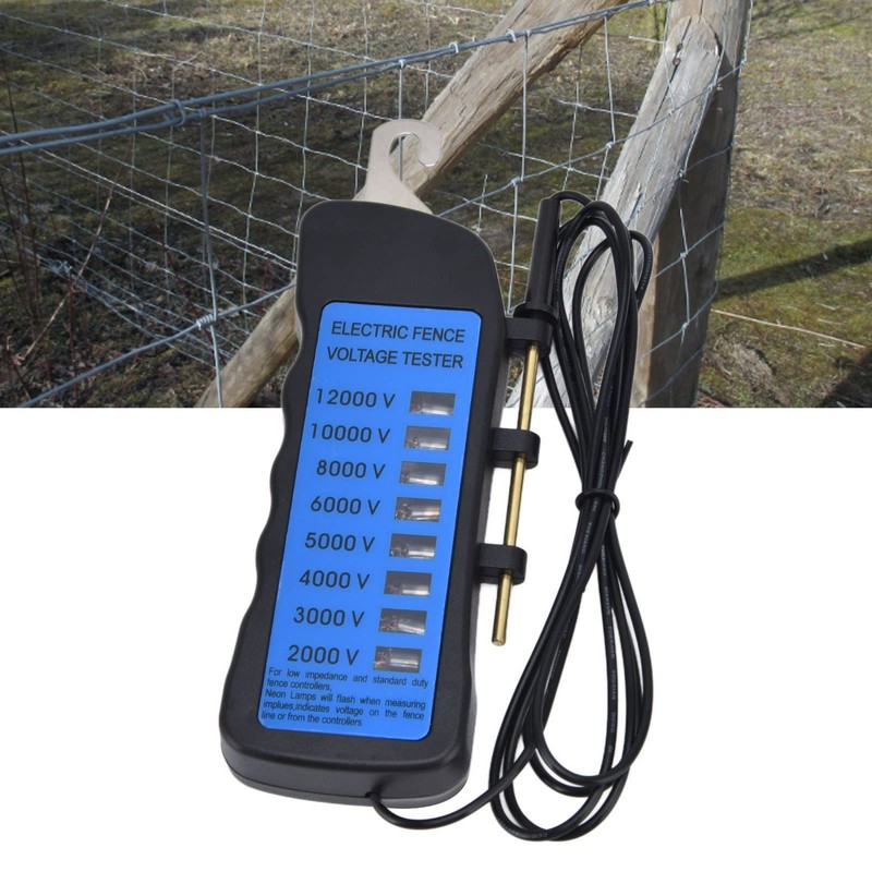 CHICIRIS Probador de Voltaje de Cerca Eléctrica, Medidor de Voltaje