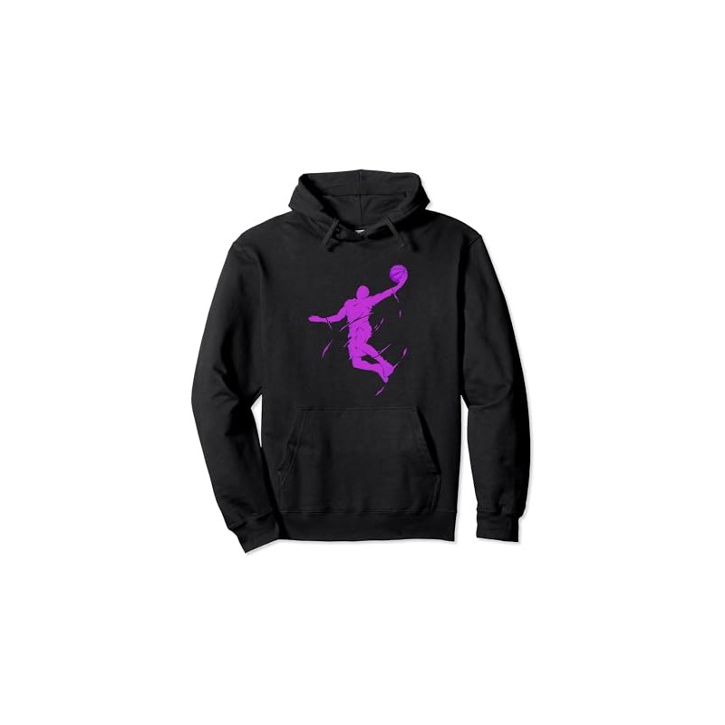 Purple Slam Dunk - Mighty Slam Dunk Pullover Hoodie, black